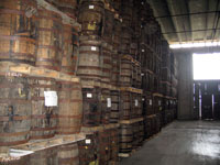 That's a lot of rum aging in barrels!