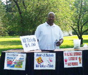 Milton Bartending At A Benefit