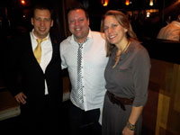Rob Turek with Whiskey Pete and Dallas Cheatham of Brown-Forman/Woodford Reserve