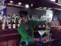 Shawnee bartending at Club One 2
